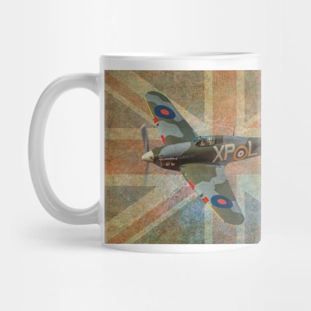 Hawker Hurricane and Union Jack by SteveHClark